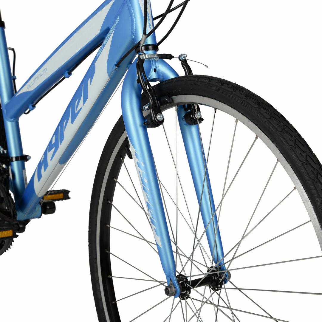 700c Ladies Spin Fit Hybrid Bike for Adults, Teal and White 700c Ladies Spin Fit Hybrid Bike for Adults, Teal and White