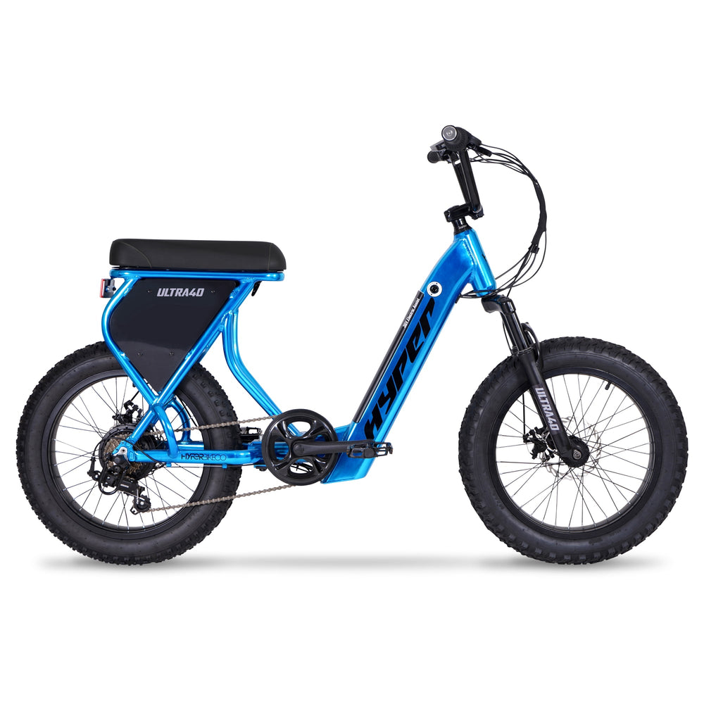 hyper bicycles electric bicycle pedal assist commuter E-Ride Bike, 36 Volt Battery, 700C Wheels, Black BicycleYAAD The front suspension forks ensure a smooth and controlled ride The 700c Hyper E-Ride is