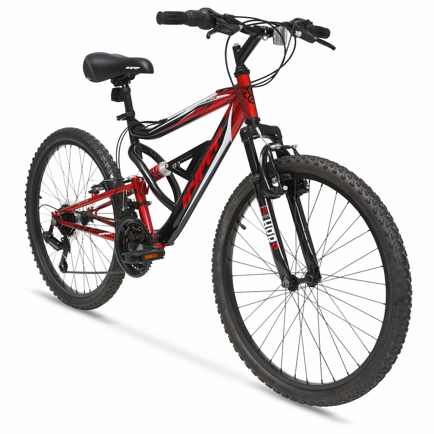 24in Hyper Shocker MTB-DS Red/Black | Hyper Bicycles