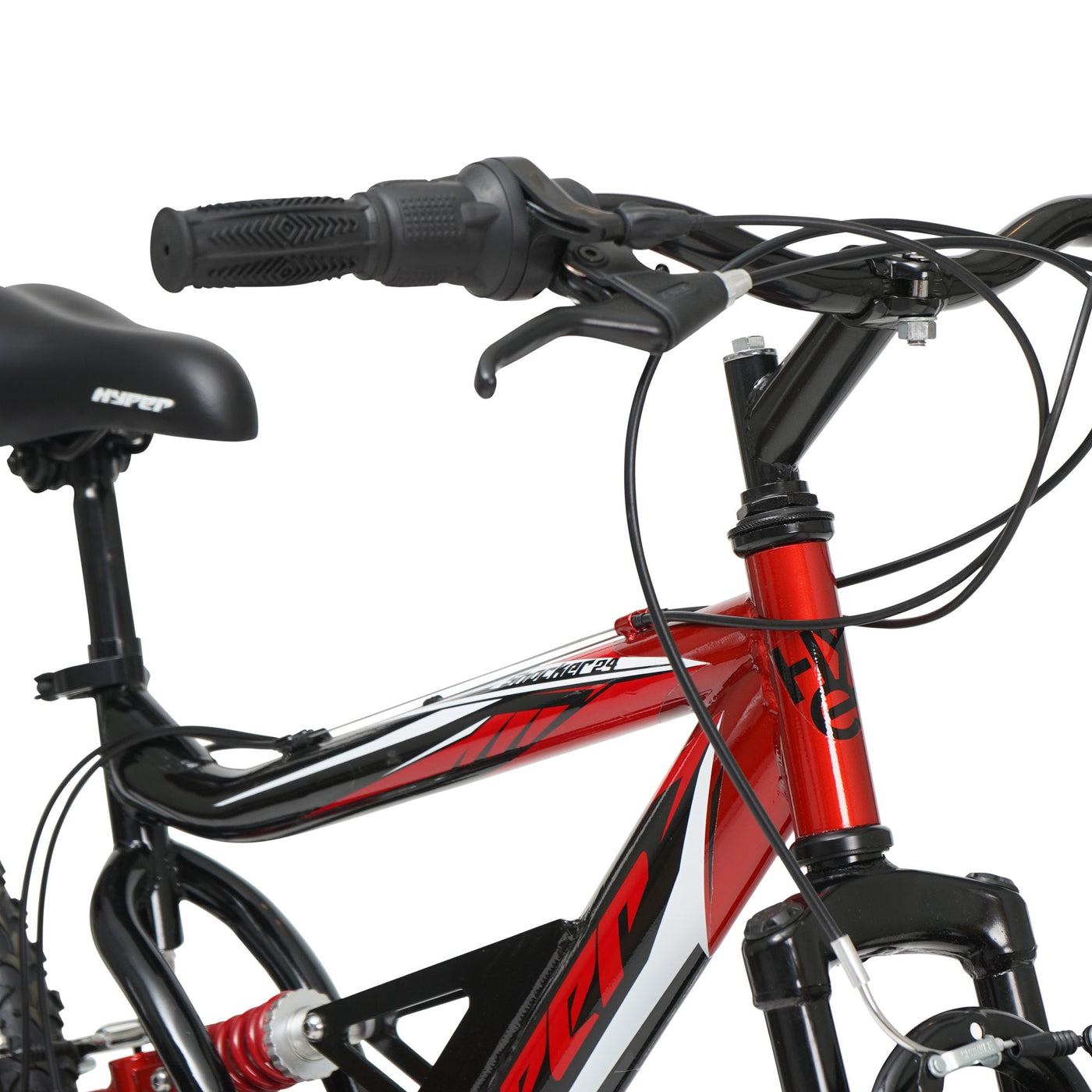 24in Hyper Shocker MTB-DS Red/Black | Hyper Bicycles