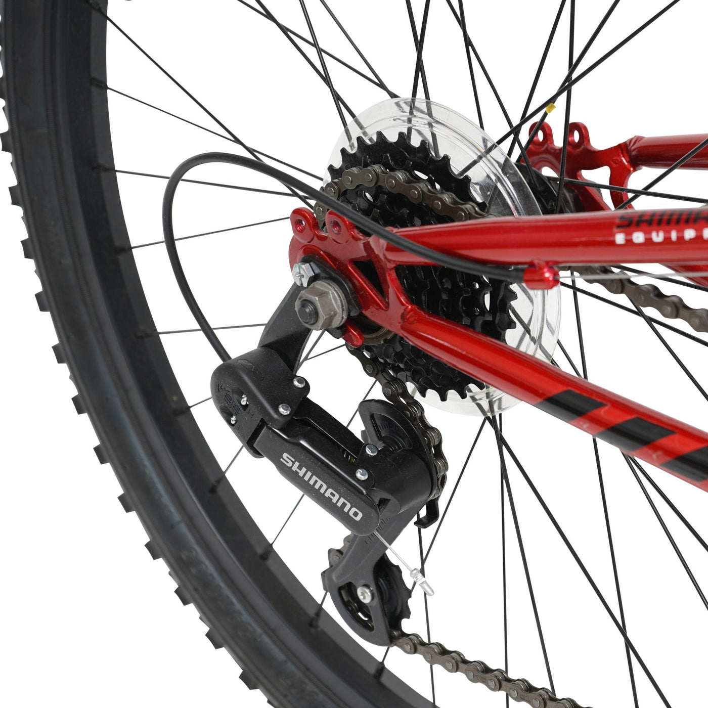 24in Hyper Shocker MTB-DS Red/Black | Hyper Bicycles