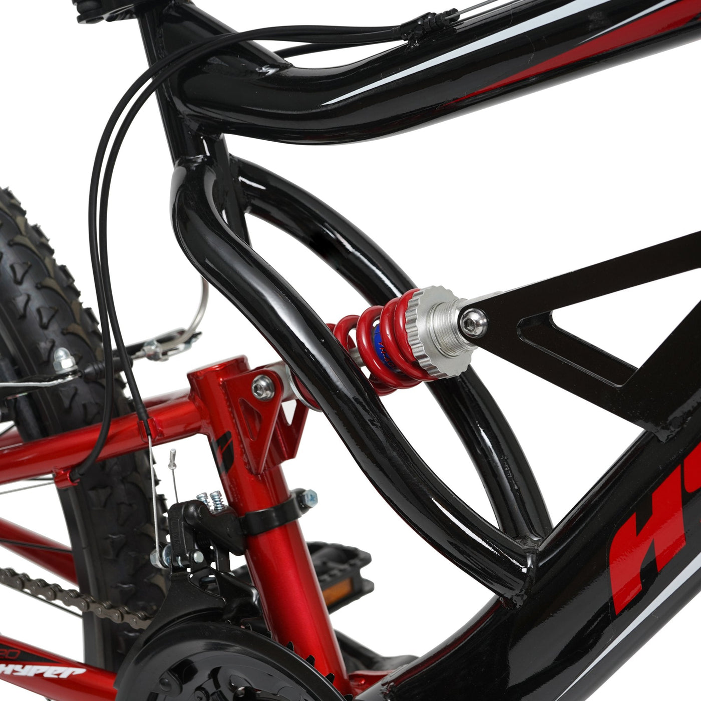 24in Hyper Shocker MTB-DS Red/Black | Hyper Bicycles