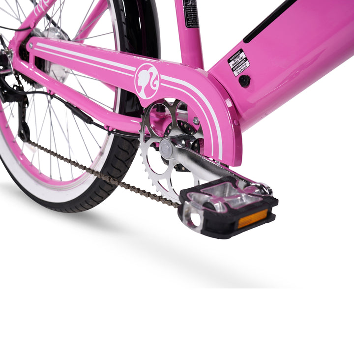e bike fully pink 26in Barbie Electric Cruiser Women's E-Bike