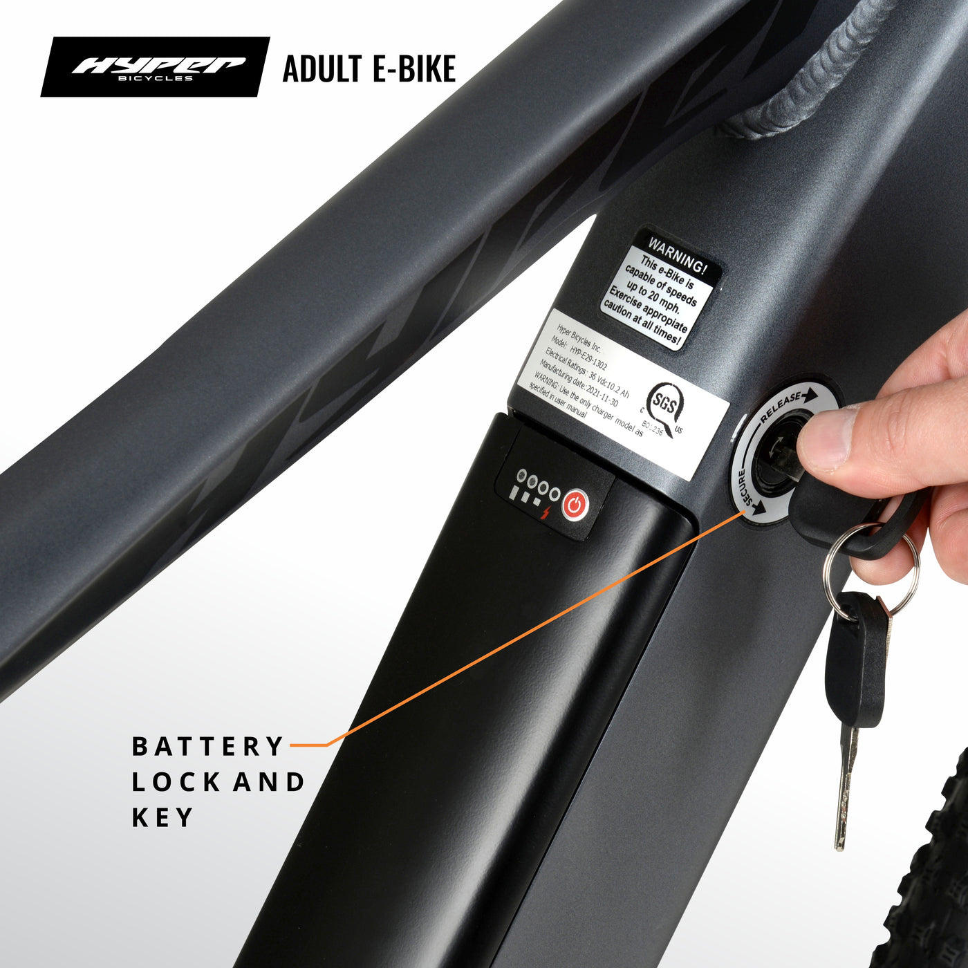 29in Hyper E-Ride Mountain Mid-Drive MTB-DS E-Bike | Hyper Bicycles