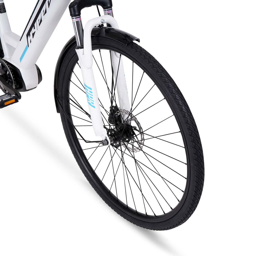 hyper e-ride 36v 700c electric bicycle 700c Hyper E-Ride City Mid-Drive E-Bike Grey