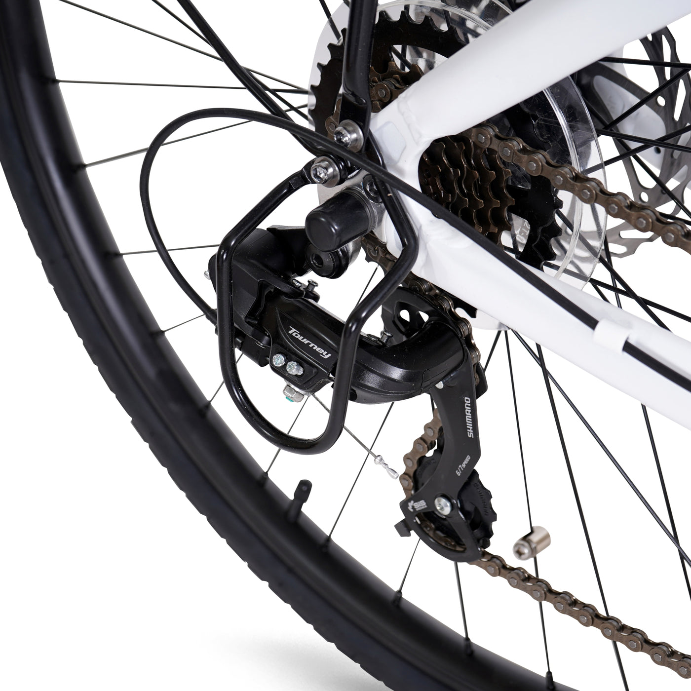 700c Hyper E-Ride City Mid-Drive E-Bike Grey | Hyper Bicycles