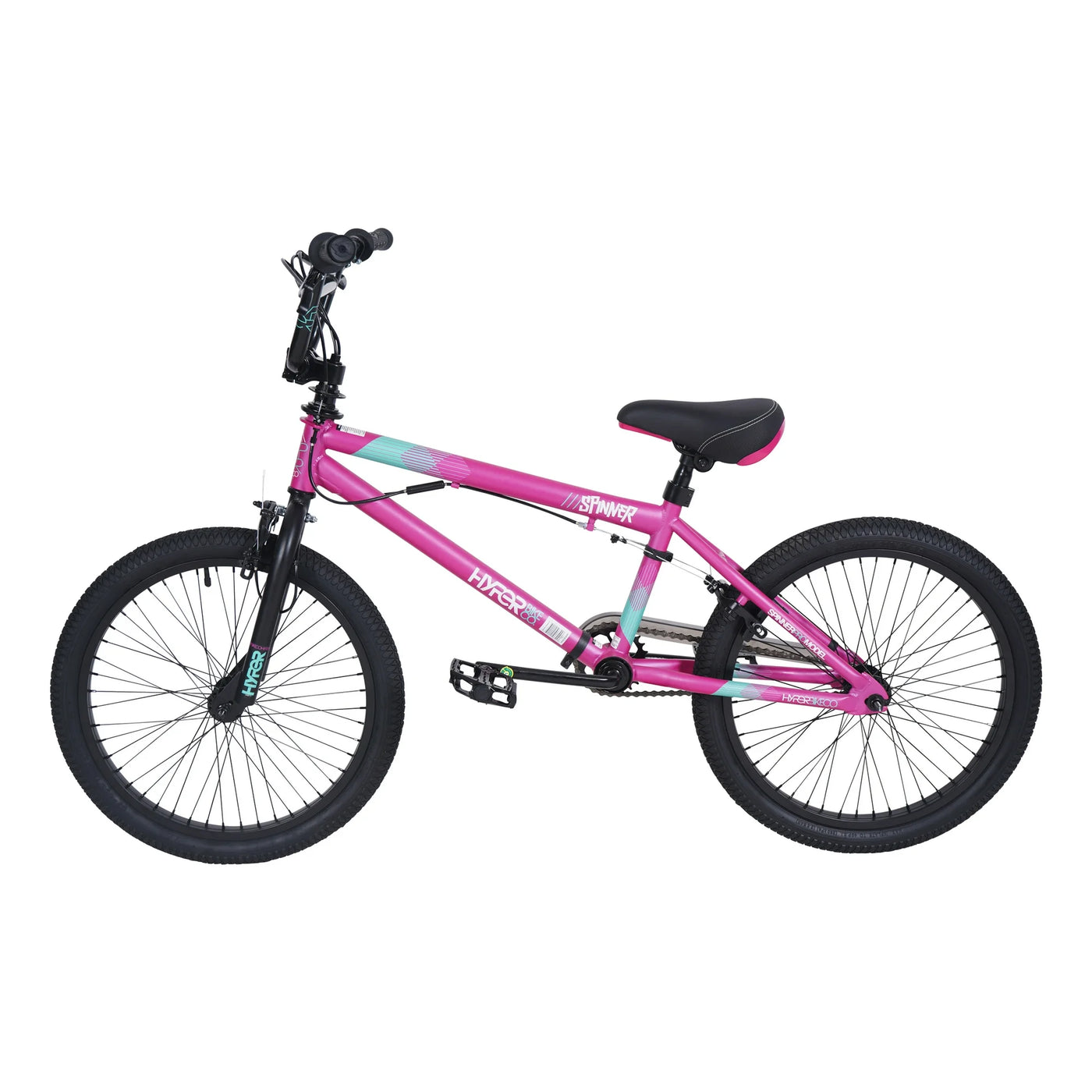 20" Girl's Spinner BMX Bike for Kids, Pink