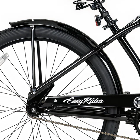 26in Easy Rider Steel Cruiser Black - R/FENDERS