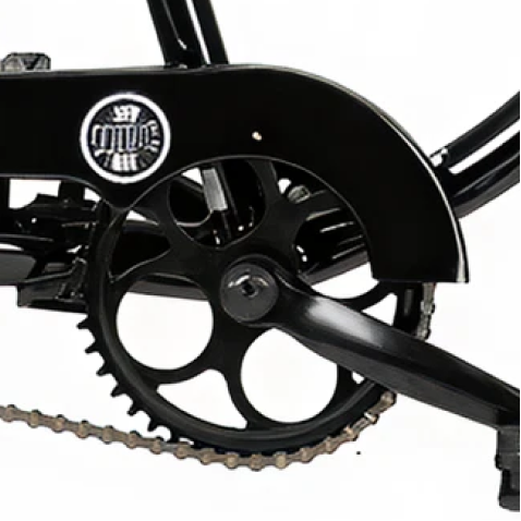 26in Easy Rider Steel Cruiser Black - CHAIN WHEEL