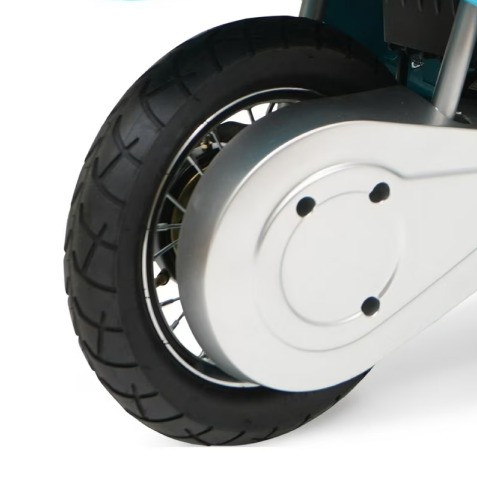 24V Retro Scooter Blue - Rear Wheel (w/rim hub and spoke)