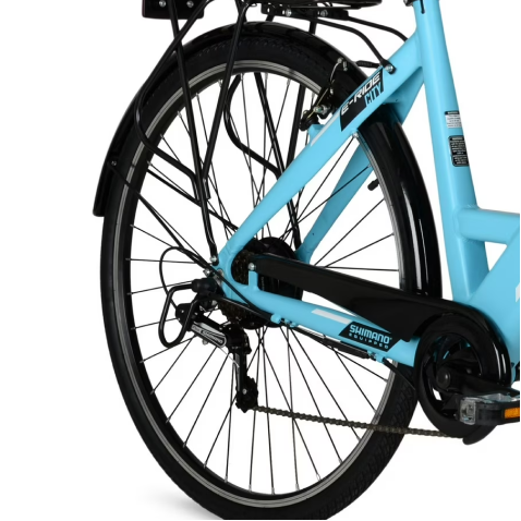 700C 36V E-RIDE City (BLUE) - Rear Rim Set Complete