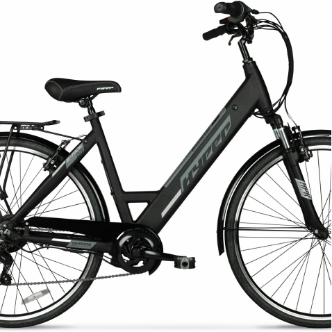 700C 36V E-RIDE City (BLACK) - Frame with Design