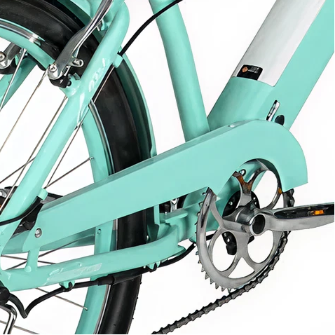 26" E-Cruiser Ladies - Chaincover-Seafoam