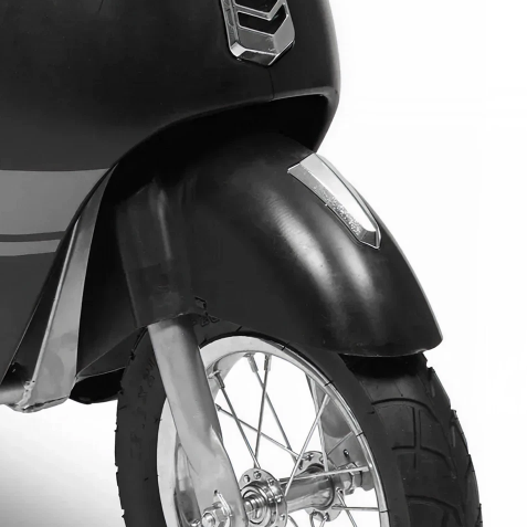 24V Retro Scooter Black - Front Fender