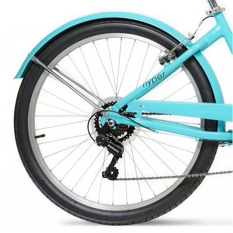 26inch Hyper Commute Womens Neon Teal- Rear Rim Set