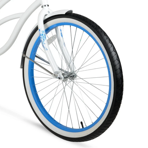 26in Hyper Cruiser Womens White- Front Rim Set