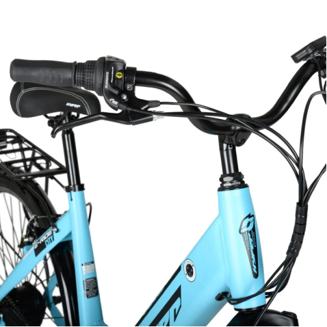 700C 36V E-RIDE City (BLUE) - Gripshifter with shifter cable