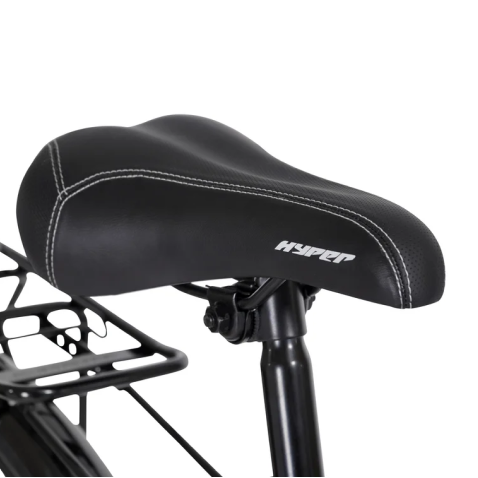 700C WOMENS 36V E-RIDE BIKE - Mid Drive (White) - Saddle