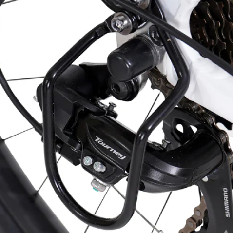 700C WOMENS 36V E-RIDE BIKE - Mid Drive (White) - RD Protector