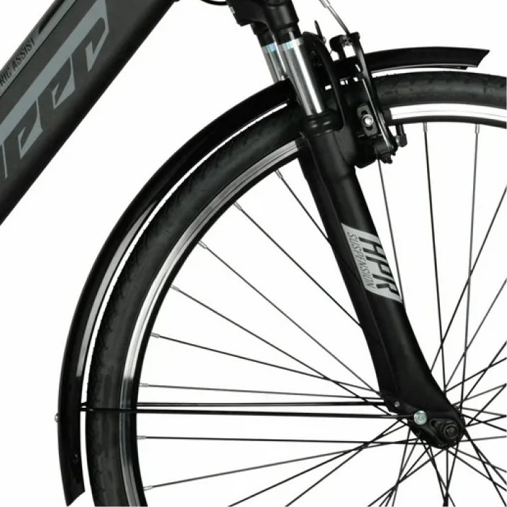 700C 36V E-RIDE City (BLACK) - Front Fender
