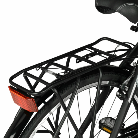 700C 36V E-RIDE City (BLACK) - Carrier