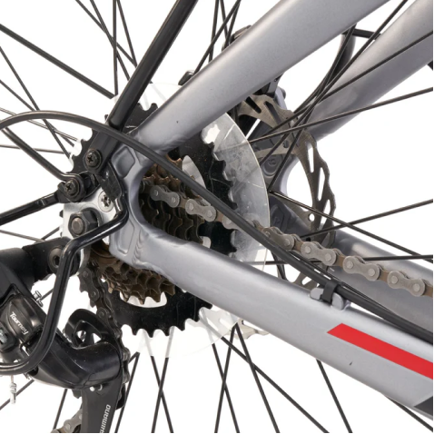 700C WOMENS 36V E-RIDE BIKE - Mid Drive (White) - Rear Brake