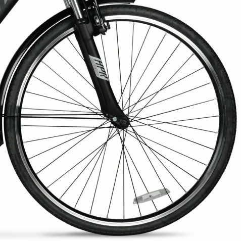 700C 36V E-RIDE City (BLACK) - Front Rim Set Complete
