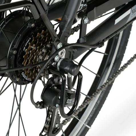 700C 36V E-RIDE City (BLACK) - Chain