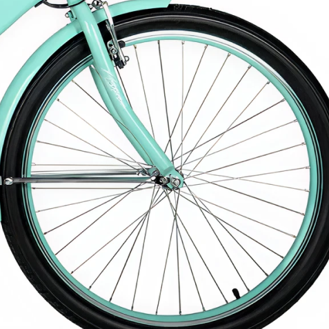 26" E-Cruiser Ladies - Front Rim Set Complete