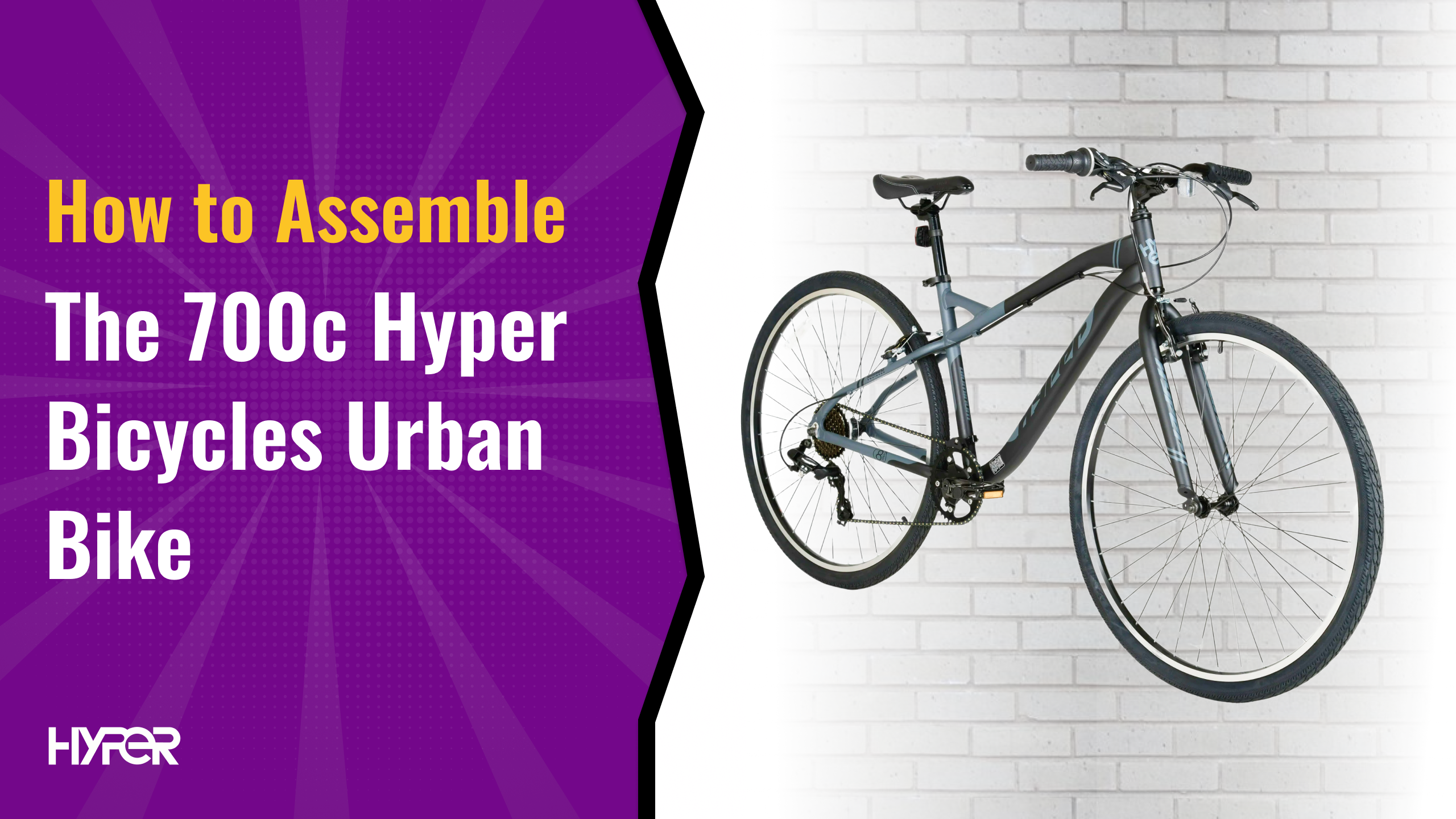 How to Assemble the 700c Hyper Bicycles Urban Bike