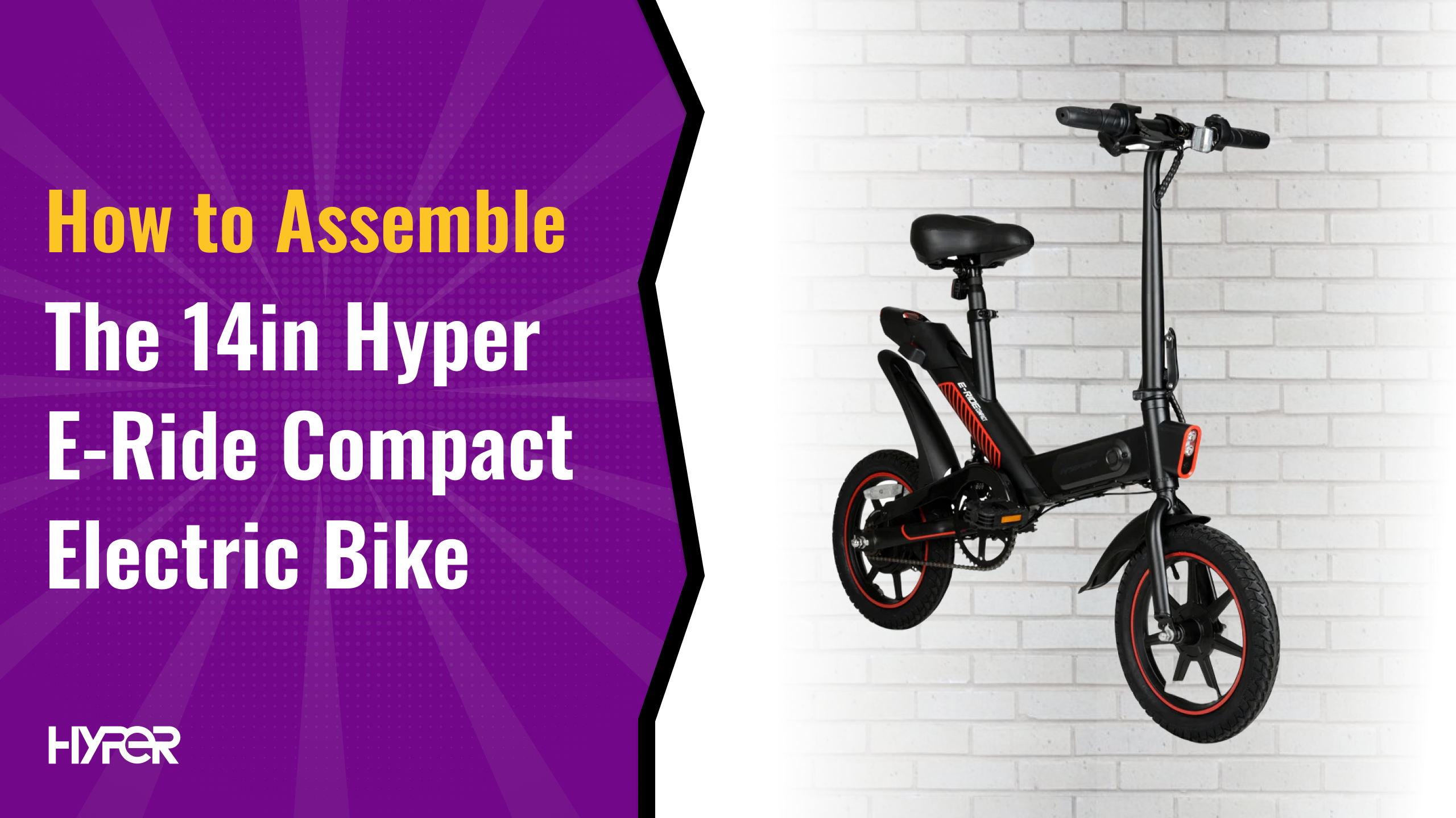 How to Assemble The 14in Hyper E-Ride Compact Electric Bike