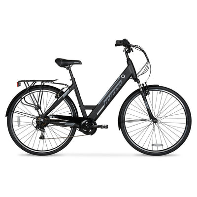 700c Hyper E-Ride City Electric Bike Black