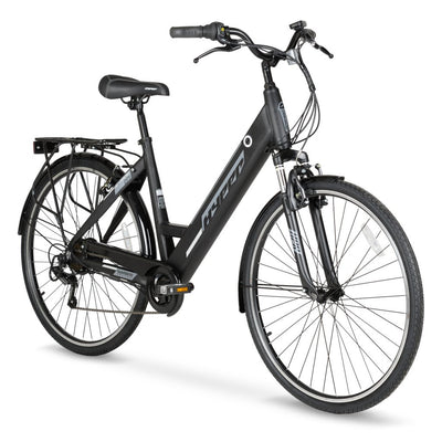 700c Hyper E-Ride City Electric Bike Black