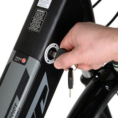 700c Hyper E-Ride City Electric Bike Black