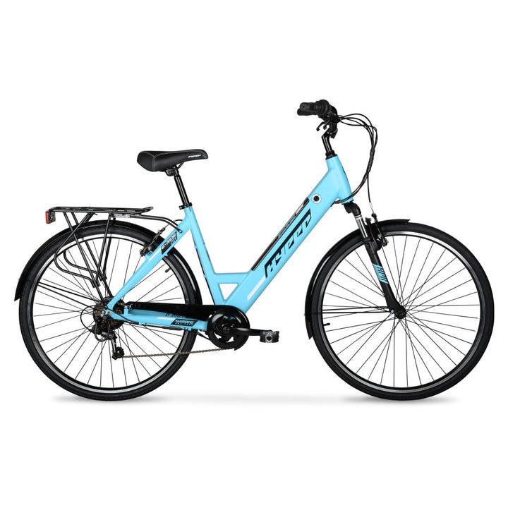 700c Hyper E-Ride City Electric Bike Blue